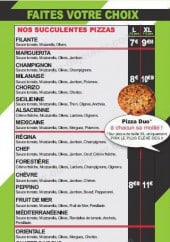 Menu XL Pizza bruay - Les pizzas