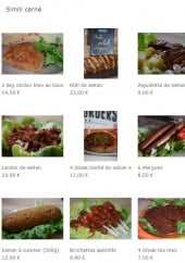 Menu Roots Vegan Food - Simili carné