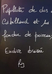 Menu brasserie la Lune - Exemple de menu