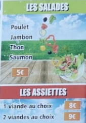 Menu Chez Mouss - Les salades et les assiettes