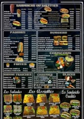 Menu Croq Express - Les sandwiches, les paninis, les burgers, les frites...