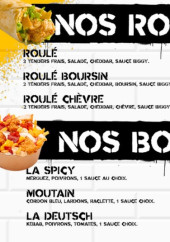 Menu Eat Boulevard - Les roulés et bowls