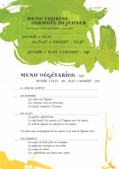 Menu Kim Oanh - Formule déjeuner et plats végétariens 
