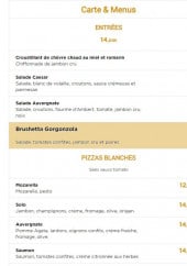 Menu La Mama - Les entrées et pizzas blanche 