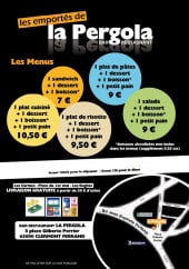 Menu La Pergola - Carte et menu La Pergola Clermont Ferrand
