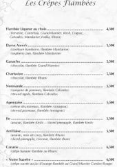 Menu Le 1513 - Les crêpes flambées