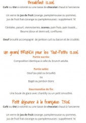 Menu Oh! My Cup - Le breakfast, le grand brunch et le petit déjeuner à la française