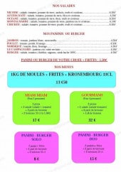 Menu Pizza 63 - les salades , paninis et menus