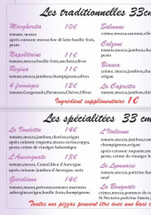 Menu La Vendetta - les pizzas