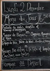 Menu Terroir 63 - Un exemple de menu du jour