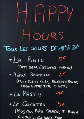 Menu L'Estanquet - Les boissons