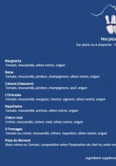 Menu New Bowling des Pyrénées - Pizzas