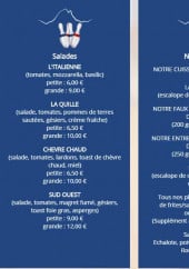 Menu New Bowling des Pyrénées - Salades, viandes, poissons,...