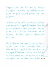 Menu Lhospital - informations