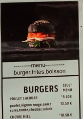 Menu Station 64 - Les burgers