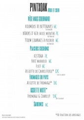 Menu Charlie's - Les tapas et planches