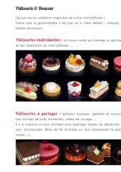 Menu L'épi des templiers - Les pâtisseries