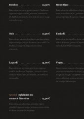 Menu Le labo du pizzaiolo - Les pizzas page 2