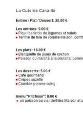 Menu Léonie - La cuisine canaille 