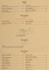 Menu Ragazzi da Peppone - Les viandes et pates