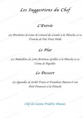 Menu Restaurant La Goulue - Les suggestions du chef