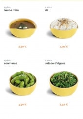 Menu You Sushi - Les accompagnements