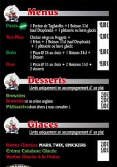 Menu L' uhabia pizza - Les menus desserts et glaces