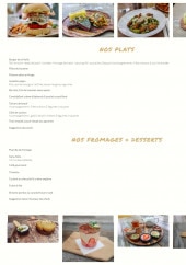 Menu La Voile Blanche - Les plats, fromages, ...