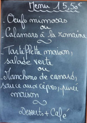 Menu Le Matana - Exemple de menu