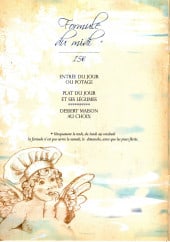 Menu La part des anges - Le formule midi