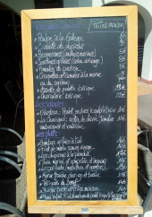 Menu Le socowa - Exemple de menu