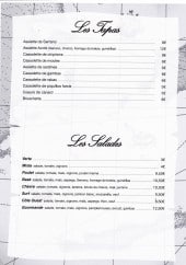 Menu Le Flibustier - Tapas et salades 