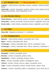 Menu Croc Dog - Les pizzas