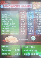 Menu Nouvel Oasis Kebab - Les sandwichs, assiettes