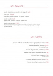 Menu Le Palacio - Entrées