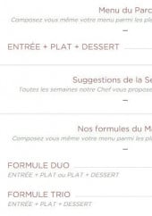 Menu Le Parc - Formules