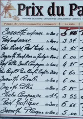 Menu Le Cafe Croissant - Exemple de menu