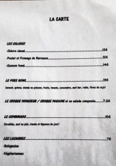 Menu Comme chez papa et maman - Les salades, poke bowl, croques monsieur,...