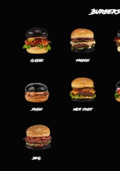 Menu Black & White Burger - Les burgers