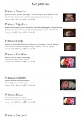 Menu Pa amb tomate - Les plateaux