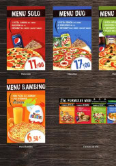 Menu Pizza Time - Menus