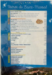 Menu Bistrot de saint marsal - La carte
