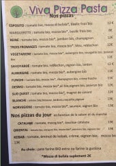 Menu Viva pizza pasta - Les pizzas
