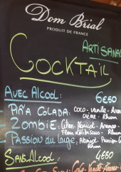 Menu Les Folles Bergères - Les cocktails