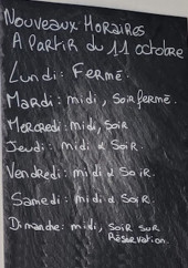Menu Bistrot du Tech - Exemple de menu