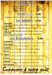 Menu Ô Comptoir - La carte