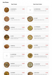 Menu Chilas Regal - Les pizzas