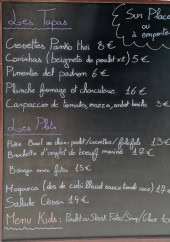 Menu La Playa - Exemple de menu