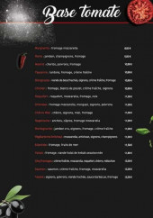 Menu Stopizz' - Les pizzas