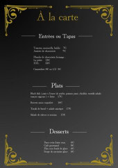 Menu La fée maison 66 - La carte